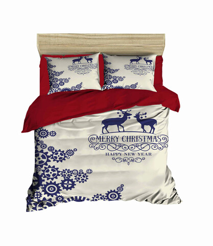 Lenjerie de pat dubla king (eu) (es), 3 piese, 463, pearl home, poliester satinat