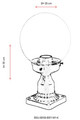 Lampa de exterior, Avonni, 685AVN1143, Plastic ABS, Negru