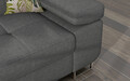 Coltar extensibil stanga 4 locuri ELTAP, Armd-26, Armando, 289x203x85 cm, lemn/poliester, gri/verde
