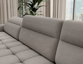 Coltar extensibil stanga 4 locuri ELTAP, LT-03RAQ, Berrto, 306x165x100 cm, lemn/poliester, gri
