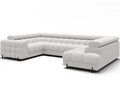 Coltar extensibil dreapta 3 locuri ELTAP, RT-01ROY, Fectory, 346x205x93 cm, lemn/poliester, alb