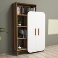 Dulap multifunctional Form, Hommy Craft, 90x32x132 cm, alb/maro