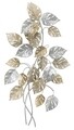 Decoratiune de perete 3D Leaf, Mauro Ferretti, 50x7.5x90.5 cm, fier
