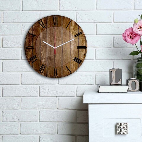 Ceas de perete, 3030ms-036, mdf, ø30 cm, multicolor
