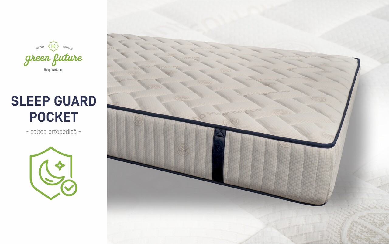 Saltea ortopedica, Sleep Guard Pocket Memory, 140x200 cm, H 30 cm, medie ferma - imagine 2