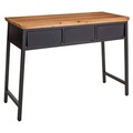 Consola cu 3 sertare Creaciones Meng, 110x5x42x76.5 cm, fier/lemn de brad