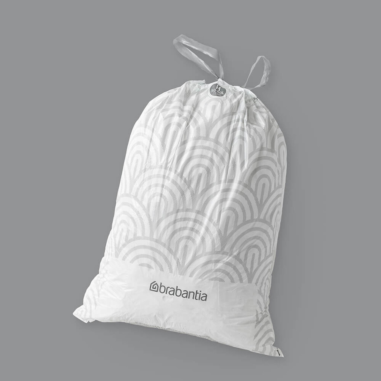 Set 40 saci de gunoi, Brabantia, PerfectFit, marimea H, 50-60 L, nailon, alb