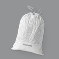 Set 40 saci de gunoi, Brabantia, PerfectFit, marimea H, 50-60 L, nailon, alb