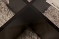 Masuta de cafea, Nordure, Aeris, Lemn negru / Transparent