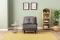 Canapea extensibilă cu 1 loc, Futon, 859FTN2343, Metal , Gri