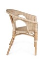Scaun pentru gradina Alliss, Bizzotto, 58x61x74 cm, ratan/rachita, natural
