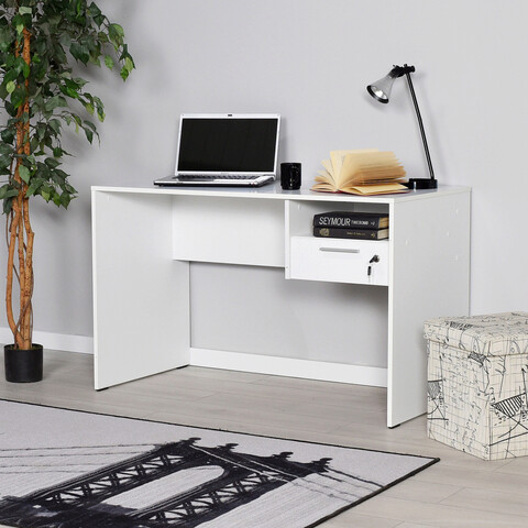Birou, adore, cms-510-dd-1, 120x75x60 cm, pal, alb