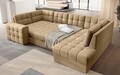 Coltar extensibil dreapta 5 locuri ELTAP, RT-09MO, Blewett, 299x198x82 cm, lemn/poliester, maro deschis