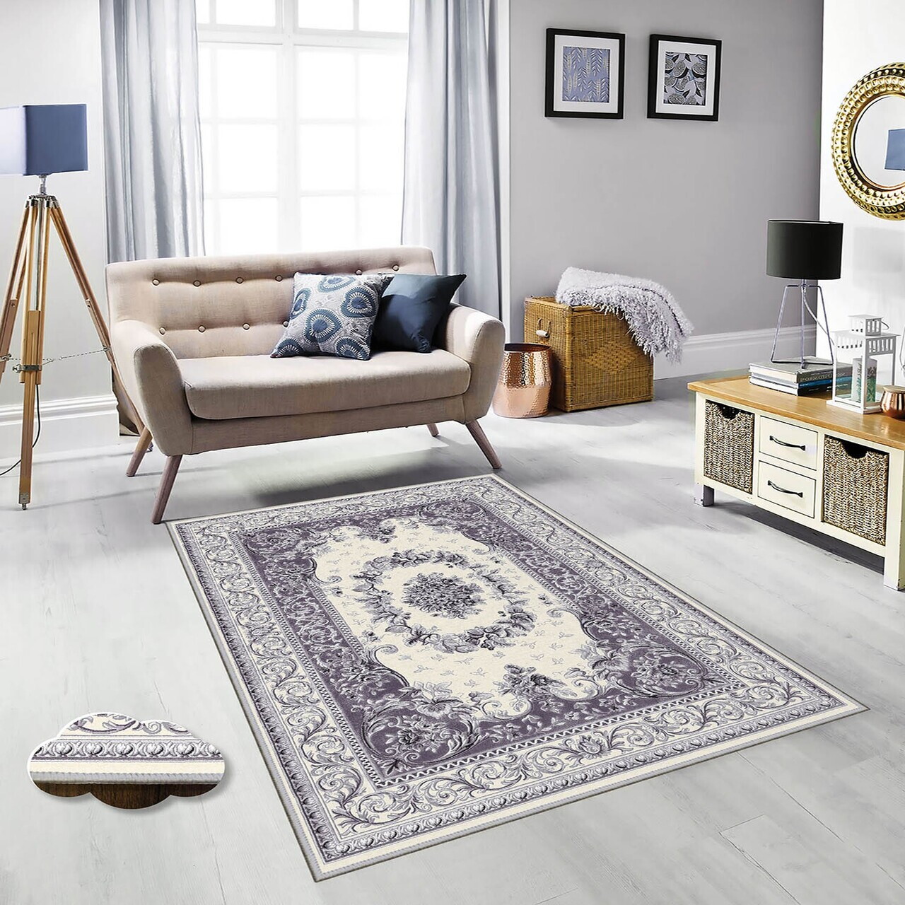 Covor Eexfab463 80x150 cm Poliester Multicolor