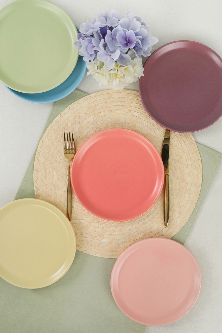 Set farfurii pentru desert, Keramika, 275KRM1585, Ceramica, Multicolor - 1 | YEO