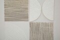Tablou decorativ Abstract -H, Mauro Ferretti, 60x60 cm, canvas/lemn de pin/plastic, multicolor