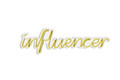 Decoratiune luminoasa LED, Influencer, Benzi flexibile de neon, DC 12 V, Galben