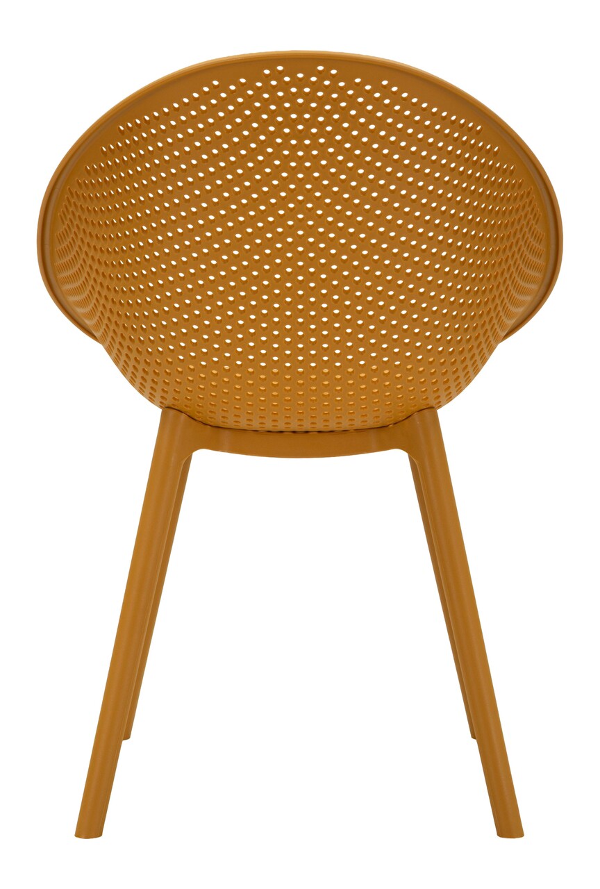 Set 2 scaune, Mauro Ferretti, Ibiza, 59x59x83 cm, utilizare interior / exterior,  plastic, mustar - view 6