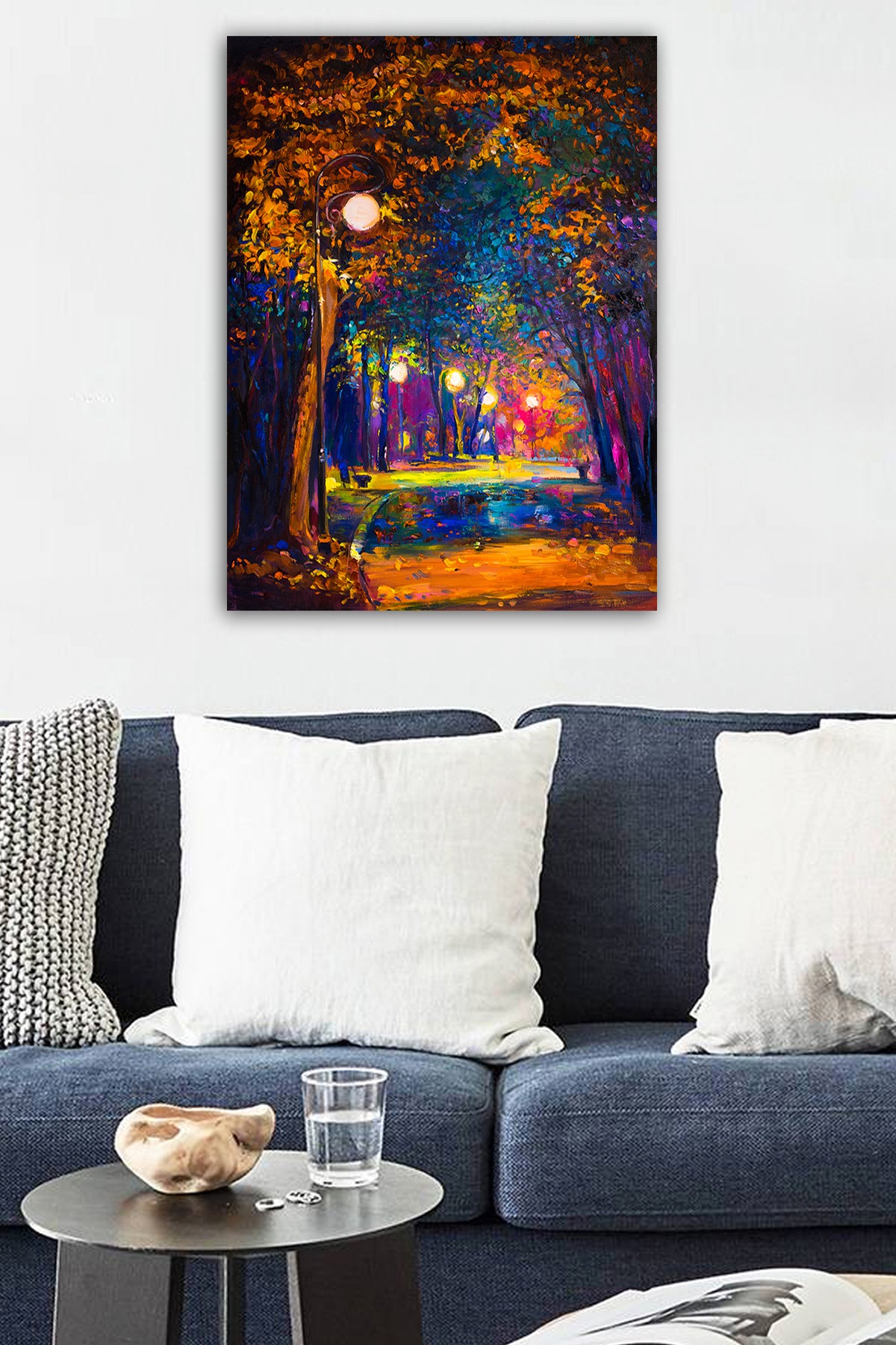 Tablou decorativ, 1066486475-5070, Canvas, Rama din lemn (grosime 3 cm), Multicolor