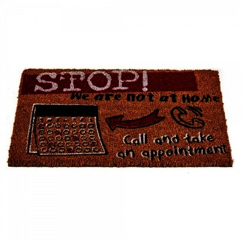 Covoras de intrare Stop, Gift Decor, 40 x 60 cm, fibra de nuca de cocos Covoare
