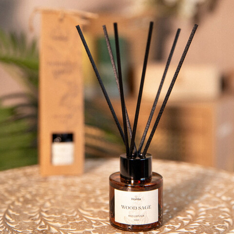Difuzor de parfum Verde, Homla, 50 ml, sticla, maro