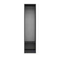 Dulap pentru haine, Minerva, Kale 210, 45x210x52 cm, PAL, Antracit