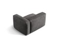 Modul dreapta pentru canapea, 1 loc, Martina-120, Micadoni Home, 121x106x75 cm, catifea, gri