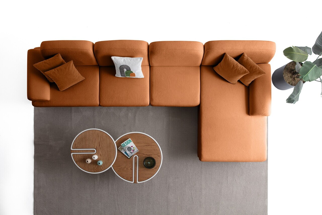 Coltar, Atelier del Sofa, 752EST1424, Portocaliu — imaginea 7