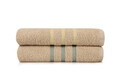 Set prosoape de maini 2 piese, Beverly Hills Polo Club, 411, Bumbac, Caramel / Galben / Verde