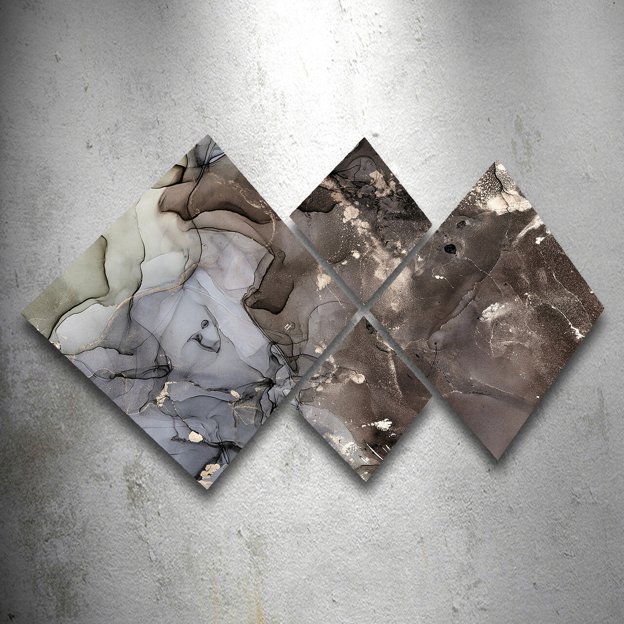 Set 4 tablouri decorative, 4MDF1652792035, MDF, Imprimat UV, Multicolor - 1 | YEO
