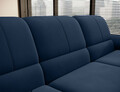 Coltar extensibil stanga 3 locuri ELTAP, LT-40LO, Siber, 270x186x93 cm, lemn/poliester, albastru inchis