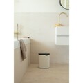 Cos de rufe, Brabantia, Bo Small, 7 L, 20.7x24.2x31.7 cm, otel, bej