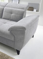 Coltar extensibil stanga 5 locuri ELTAP, LT-04AU, Inferne, 297x210x107 cm, lemn/poliester, gri deschis