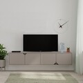 Comoda TV, Decortie, Spark, 180 x 35 x 35.6 cm, pal melaminat, mocha
