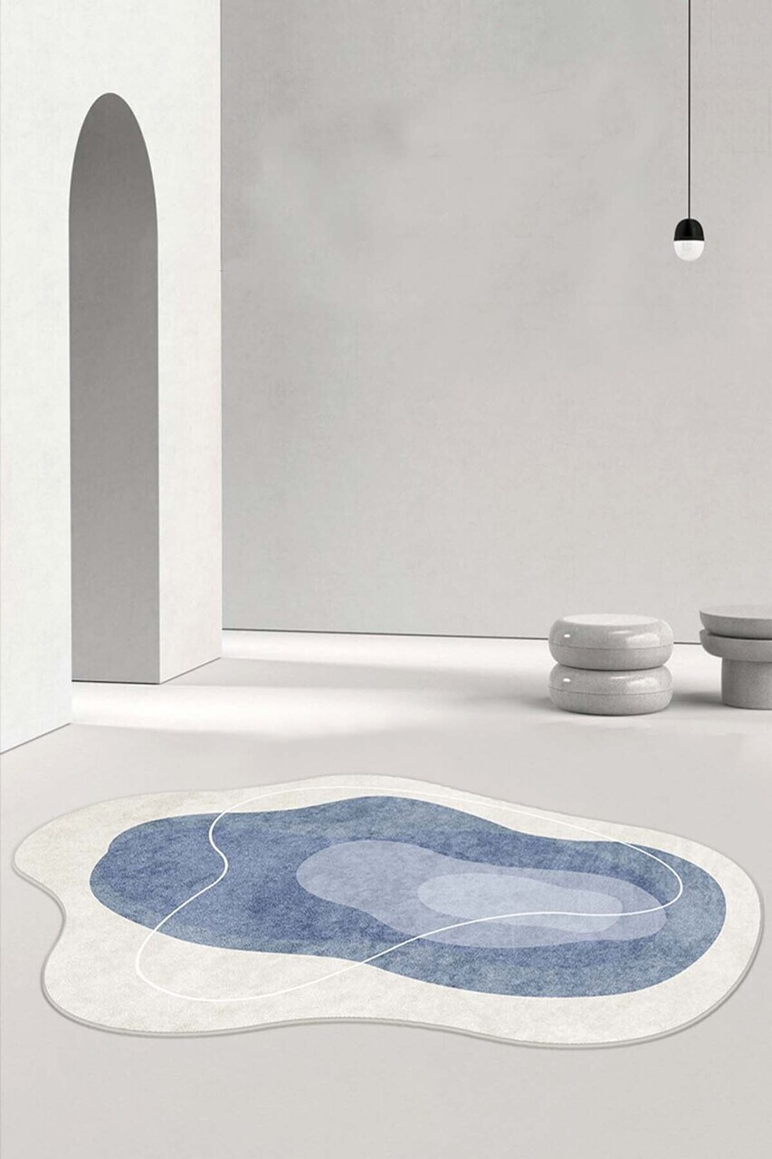 Covor, CLR-0000479-003, 80x200 cm, Poliester, Turcoaz