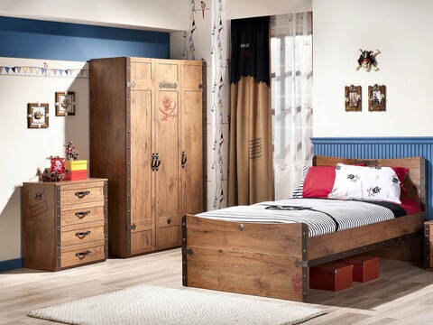 Dulap, Çilek, pirate dresser, 67x82x48 cm, multicolor