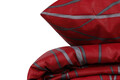 Lenjerie de pat dubla, Verda - Claret Red, EnLora Home, 65% bumbac/35% poliester