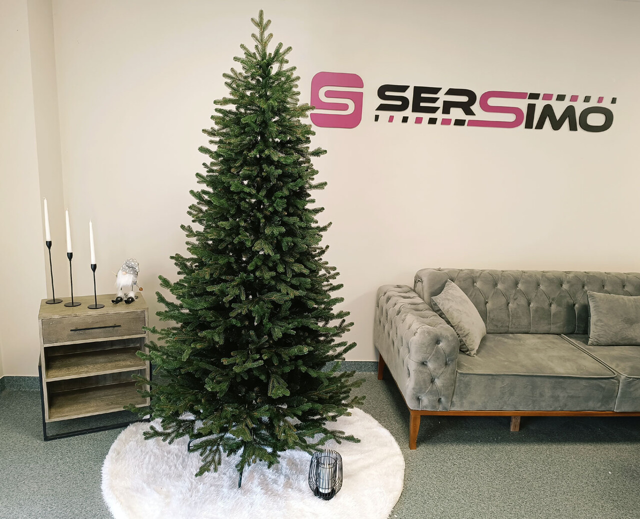 Brad artificial Christmas Deluxe by Sersimo, Viena Slim, 2D+3D, 210cm — imaginea 8