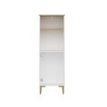 Dulap multifunctional, Hanah Home, Viona, 45x140x30 cm, Coș adânc / Alb
