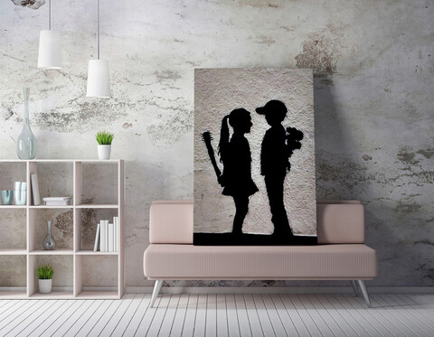 Tablou decorativ, WY61 (70 x 100), 50% bumbac / 50% poliester, Canvas imprimat, Multicolor