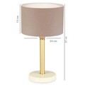 Lampa de masa, Insignio, 780SGN1925, PVC, Nurcă / Aur / Alb