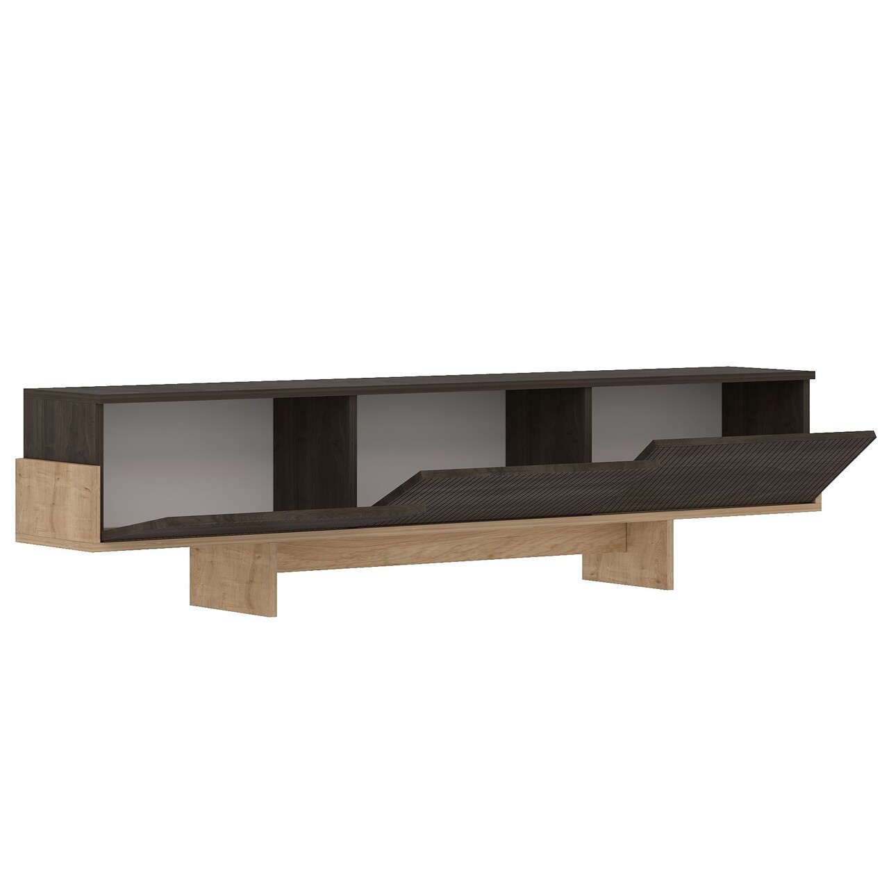 Comoda TV, Hanah Home, Hege, 180x44.6x30 cm, PAL, Nuc / Stejar Safir - view 6