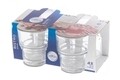Set 4 pahare, Duralex, Bistro, 210 ml, sticla temperata
