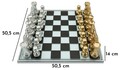 Joc de sah Black/White Chess, Mauro Ferretti, 50.5x50.5x14 cm, polirasina/sticla, multicolor