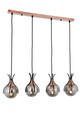 Lustra, Avonni, 683AVN1205, Metal, Negru/Bronz