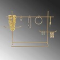 Suport pentru bijuterii, TK-007, 31x29x13 cm, Metal, Auriu