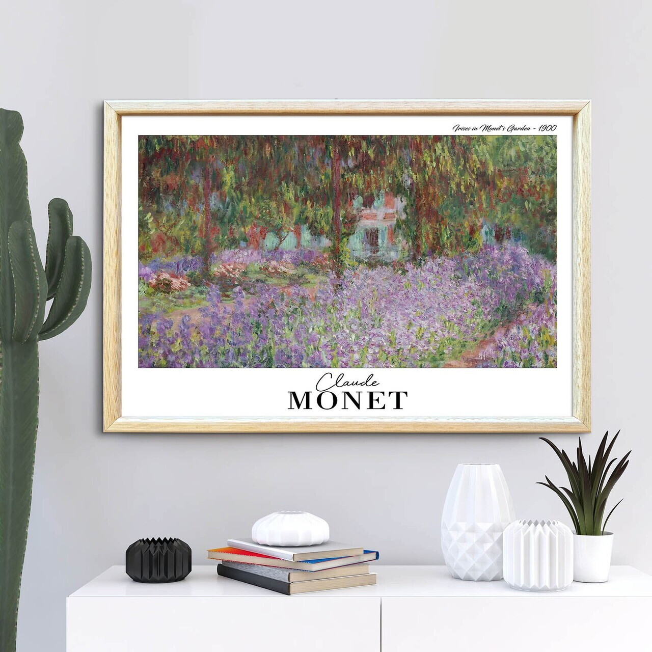 Tablou decorativ, 4262AHSMONET-007, Lemn masiv, Fundal: 100% MDF (Grosime: 2,7 mm), Multicolor - view 3