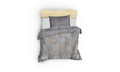 Lenjerie de pat pentru o persoana (DE), Amentes - Grey, Cotton Box, Bumbac Satinat