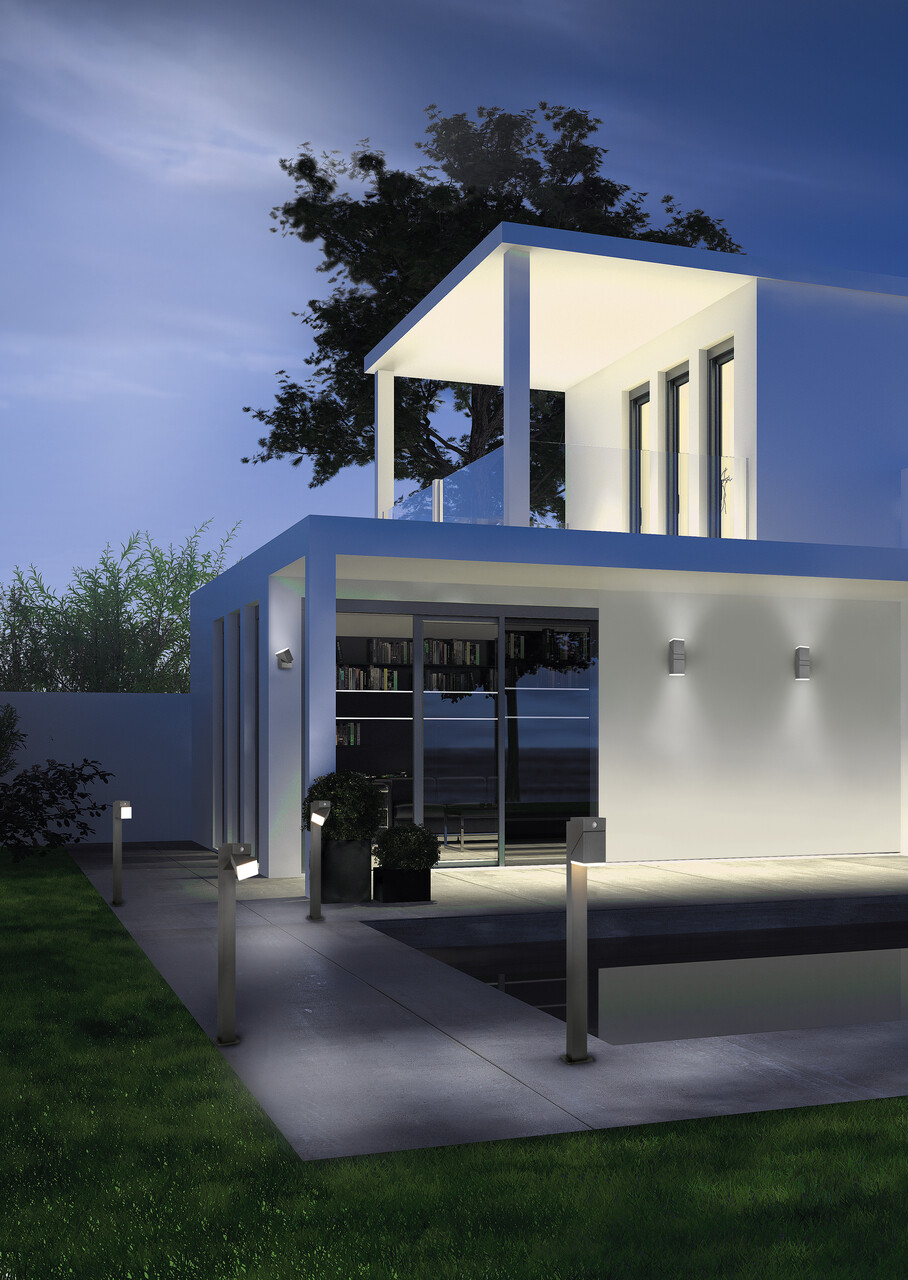 Aplica de perete pentru exterior Avon, TRIO, 9x10.5x16 cm, 7W, 1x SMD, aluminiu turnat/plastic, antracit