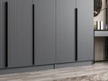 Dulap pentru haine, Minerva, Kale Plus, 315x210x52 cm, PAL, Antracit